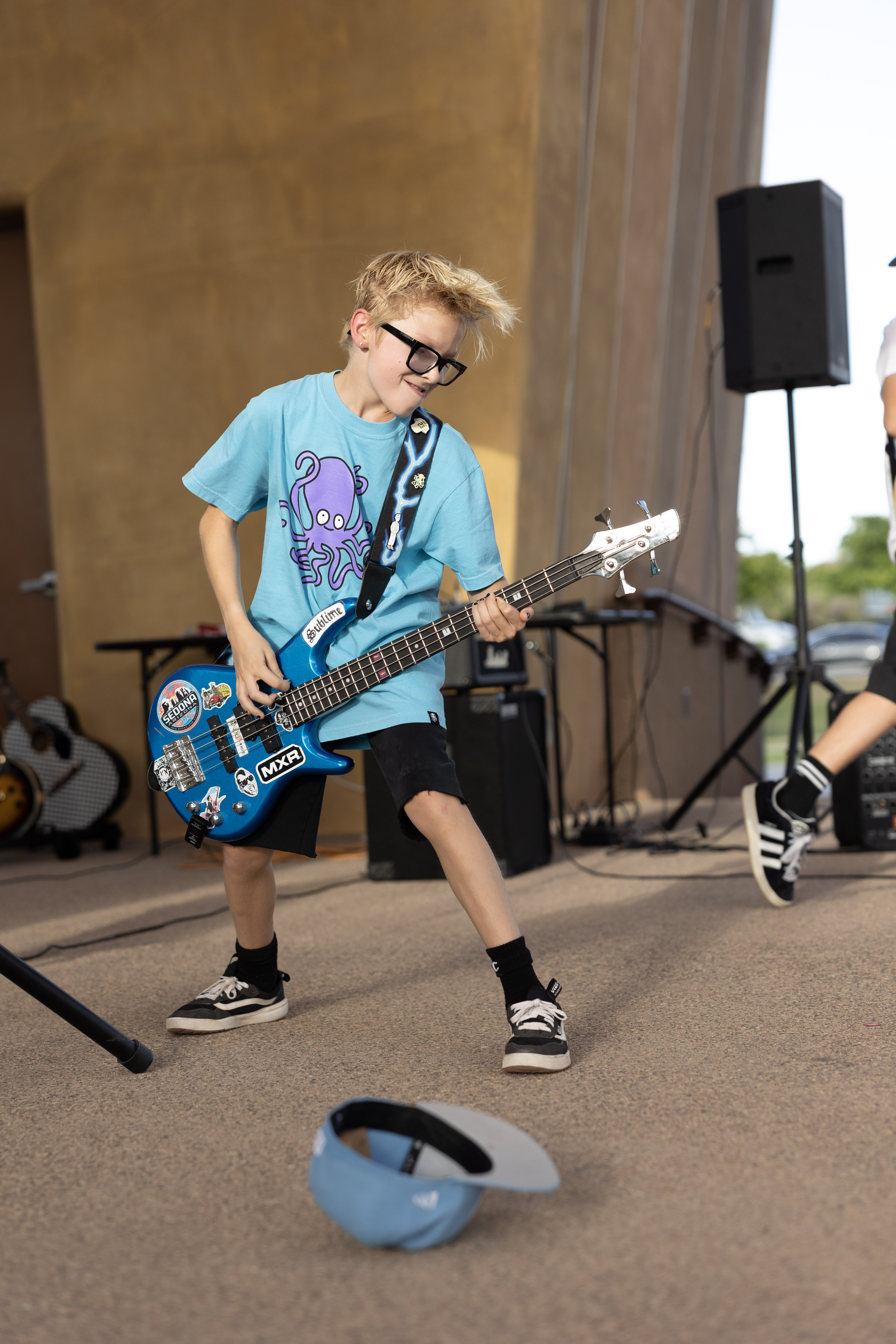 Ryker on bass